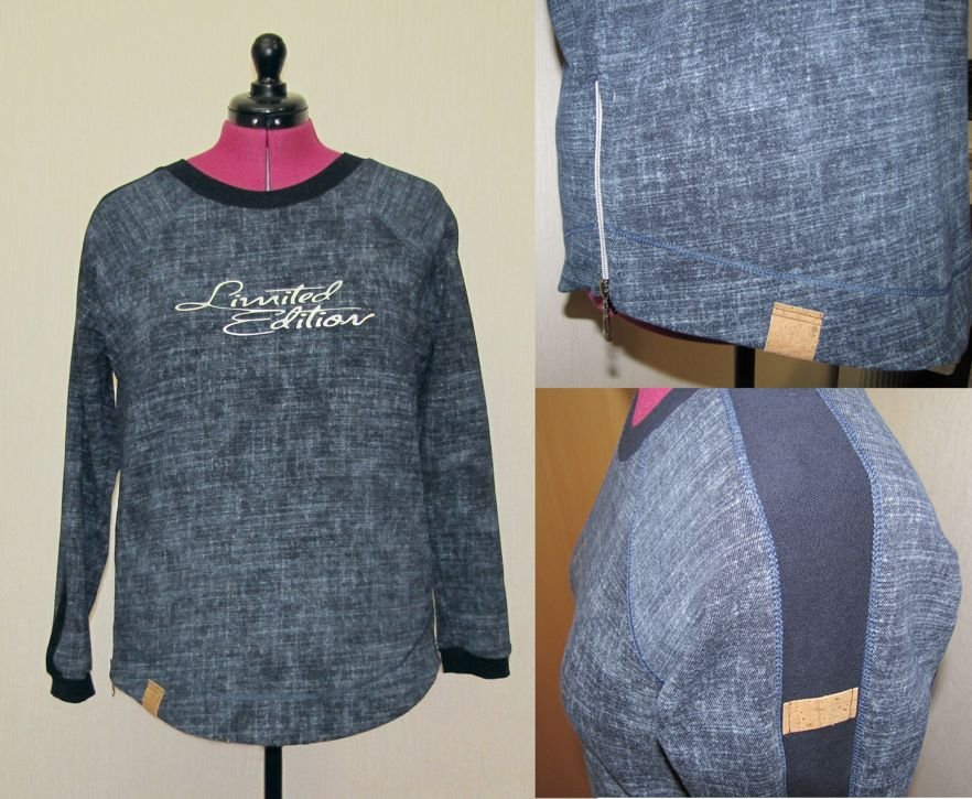 Sweatshirt mit Reißverschluss