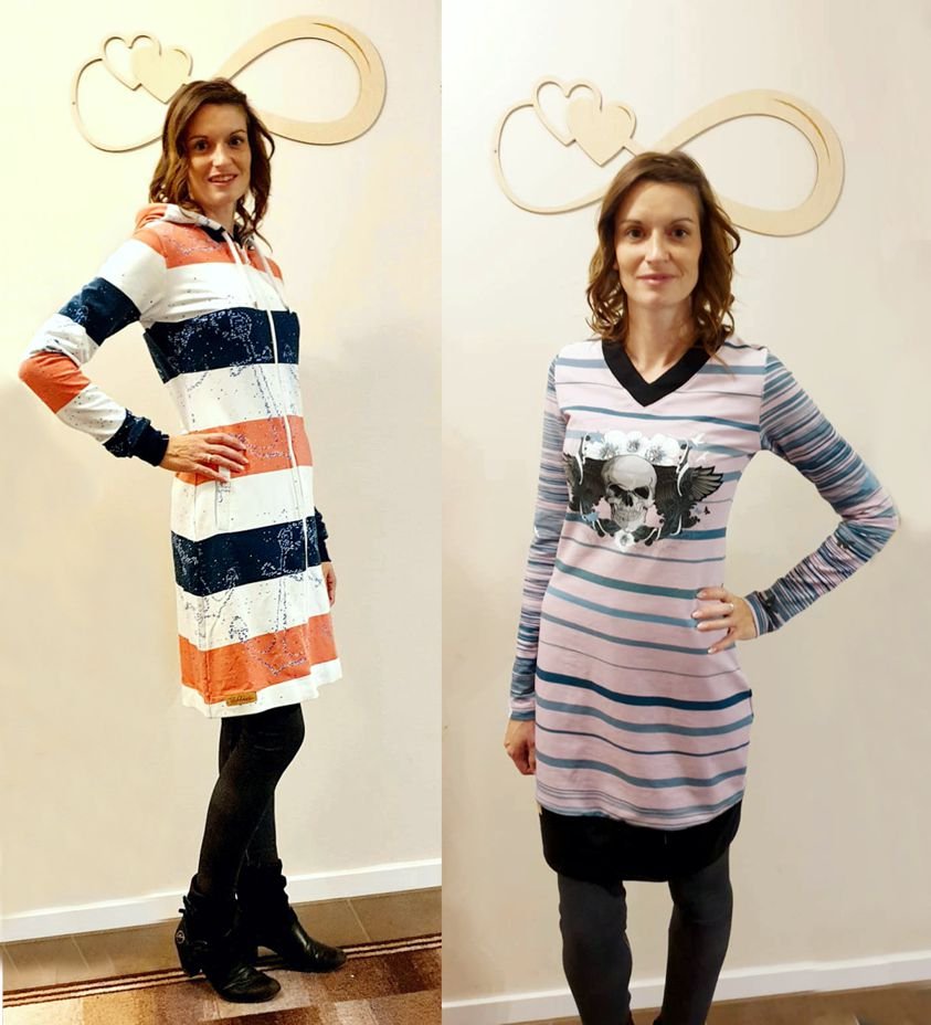 Jacke und Longshirt