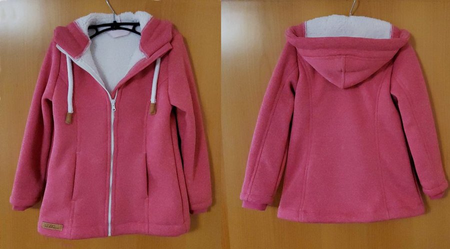 Jacke aus Teddy Plüsch
