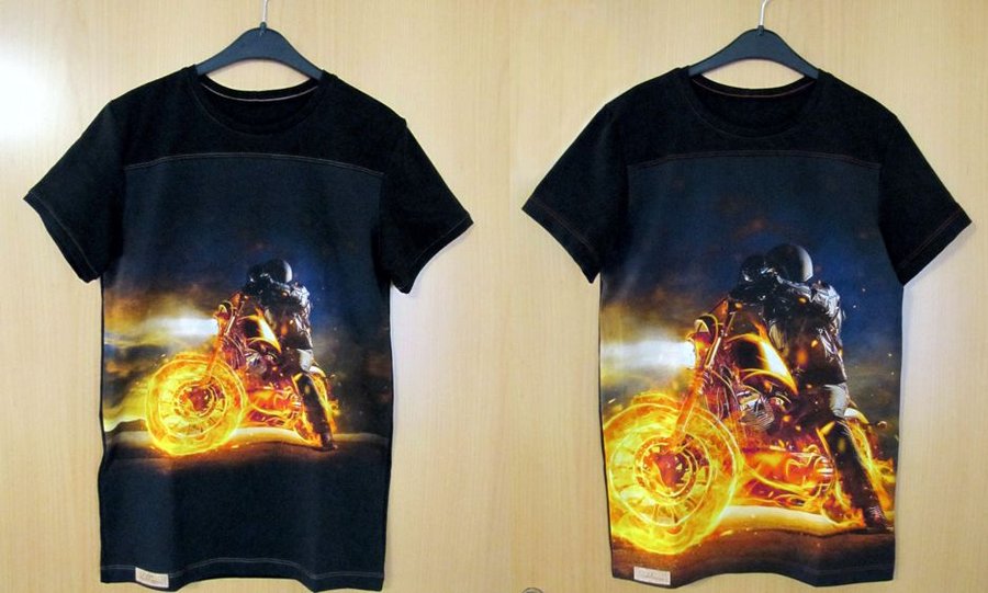T-Shirt aus Paneeldruck