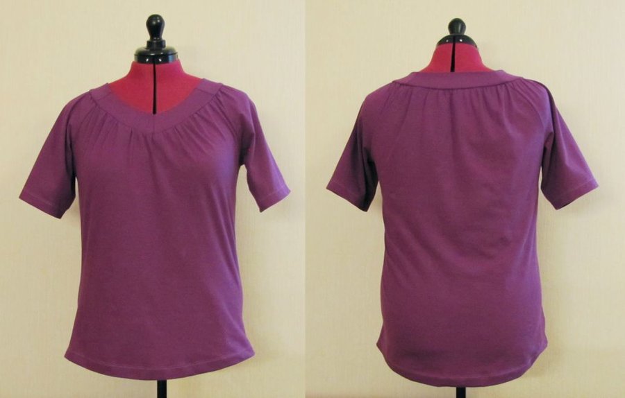 T-Shirt mit Raffung eigener Entwurf