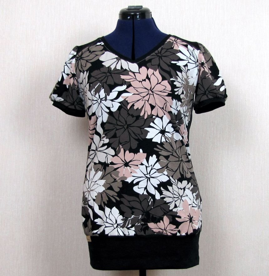 Long-Shirt mit Puffärmel