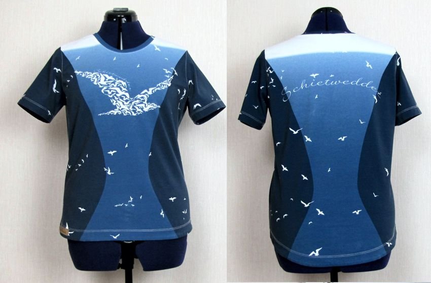 T-Shirt mit nautischem Druck